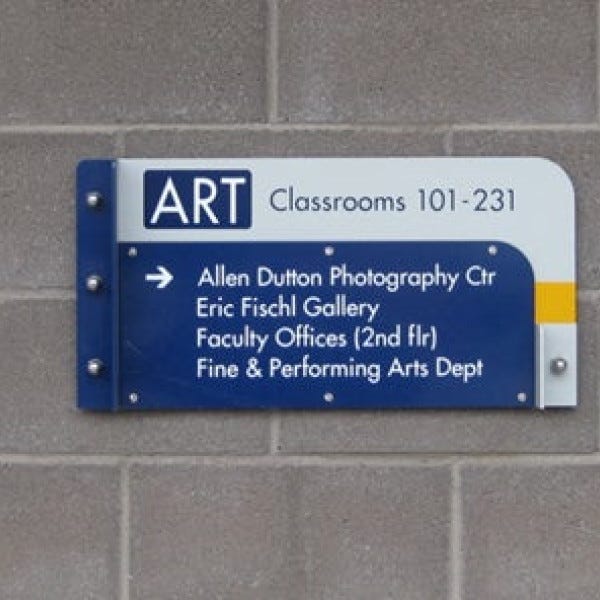 Custom Aluminum Directional Sign by Midtown Signarama (Phoenix), 602.650.1150, MidtownSignsAZ.com