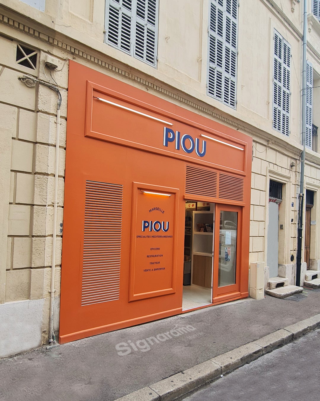 PIOU-MARSEILLE-LETTRES ALUMINIUM