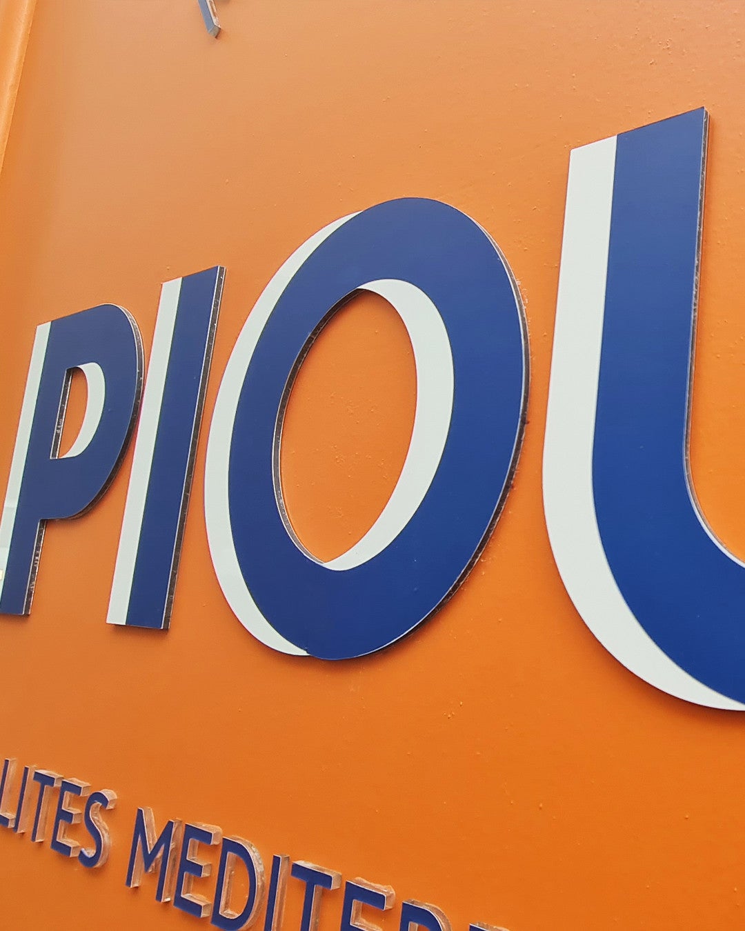 PIOU-MARSEILLE-LETTRES ALUMINIUM