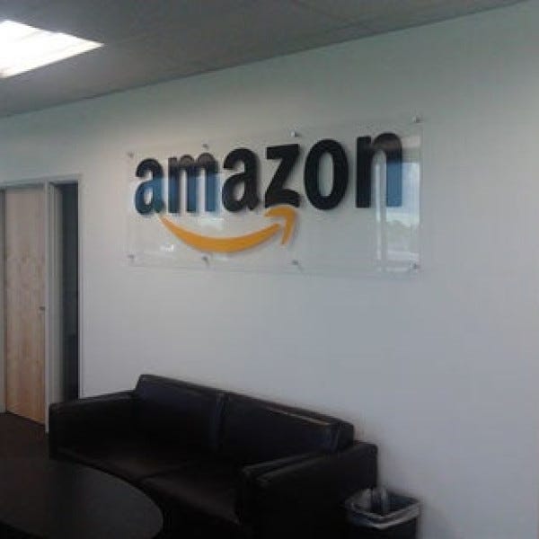 Indoor Acrylic sign for Amazon.com by Midtown Signarama (Phoenix), 602.650.1150, MidtownSignsAZ.com