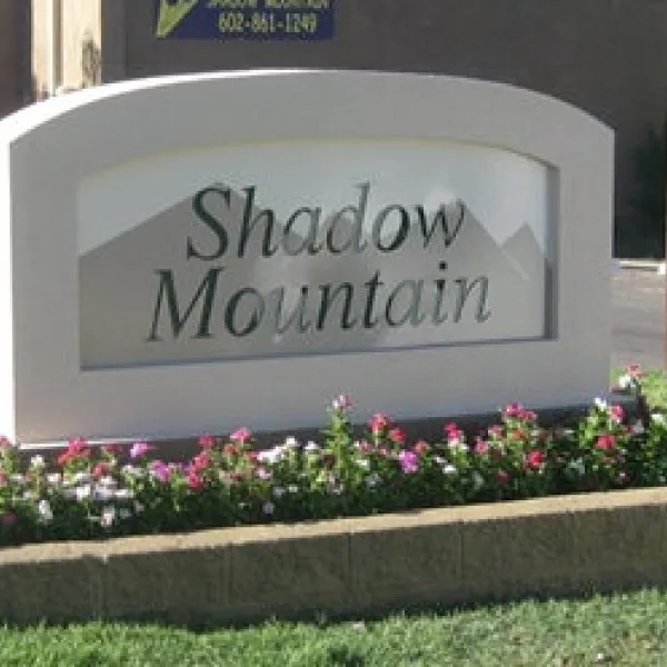 Monument sign for Shadow Mountain Resort by Midtown Signarama (Phoenix), 602.650.1150, MidtownSignsAZ.com