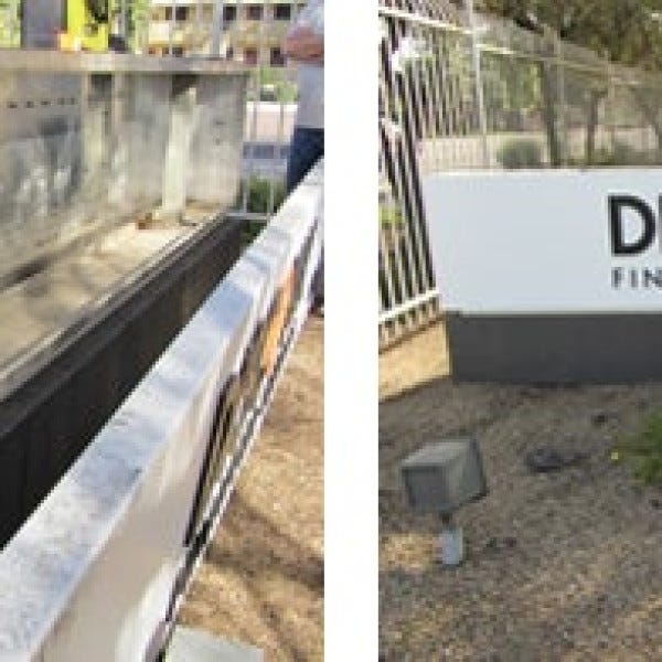 Monument Sign for Discover Card Financial Services by Midtown Signarama (Phoenix), 602.650.1150, MidtownSignsAZ.com
