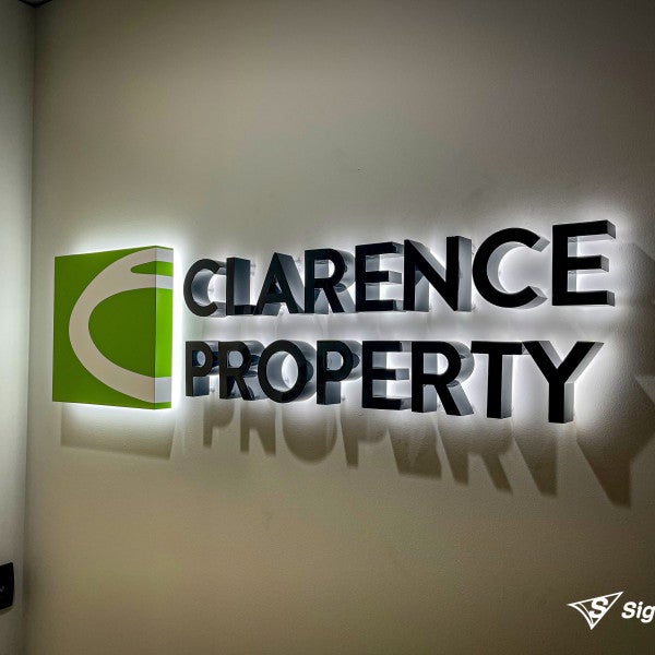 Clarence Property Halo Reception Sign