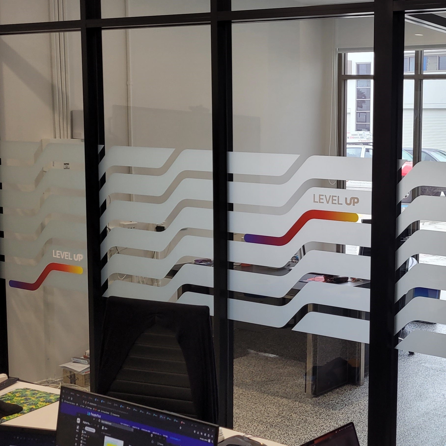 Windows - You knew we could do frosting but did you know we could print colour both sides?