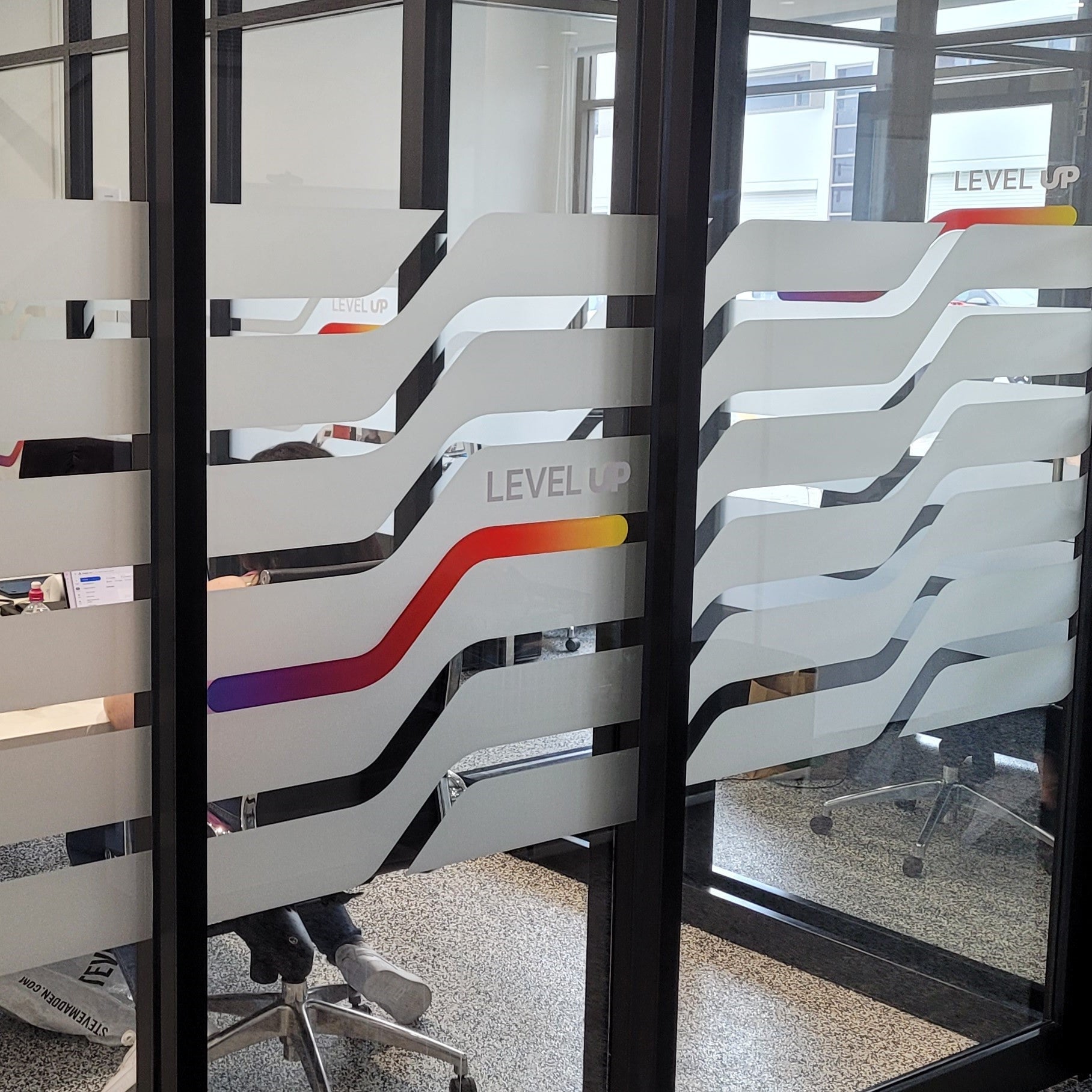 Windows - You knew we could do frosting but did you know we could print colour both sides?