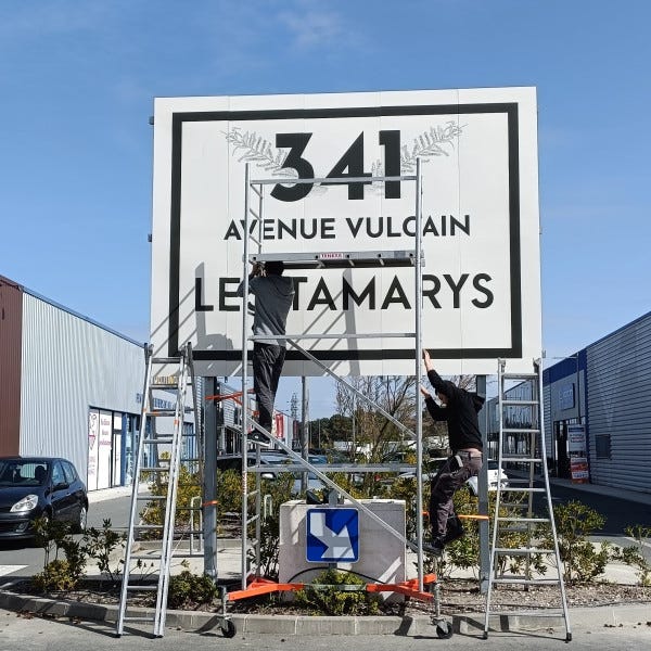 4x3 posé par l'équipe de Signarama Bassin d'Arcachon