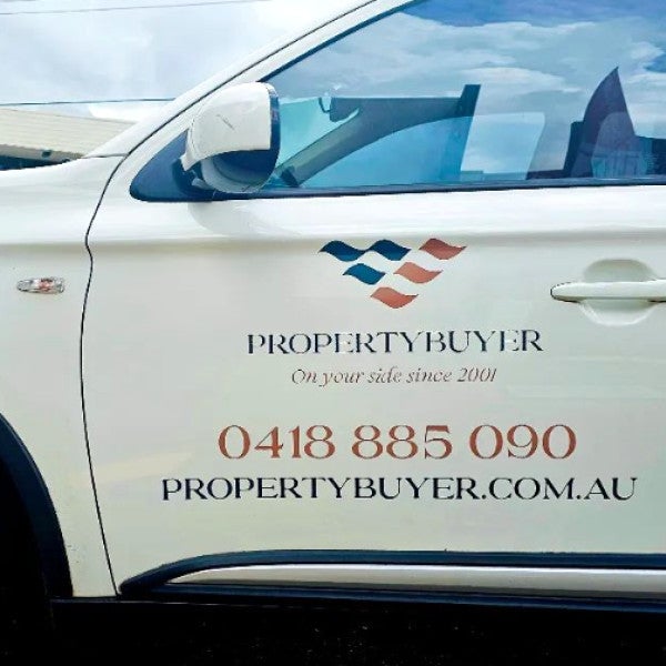 One Way Vision and Lettering Signs for Vehicle