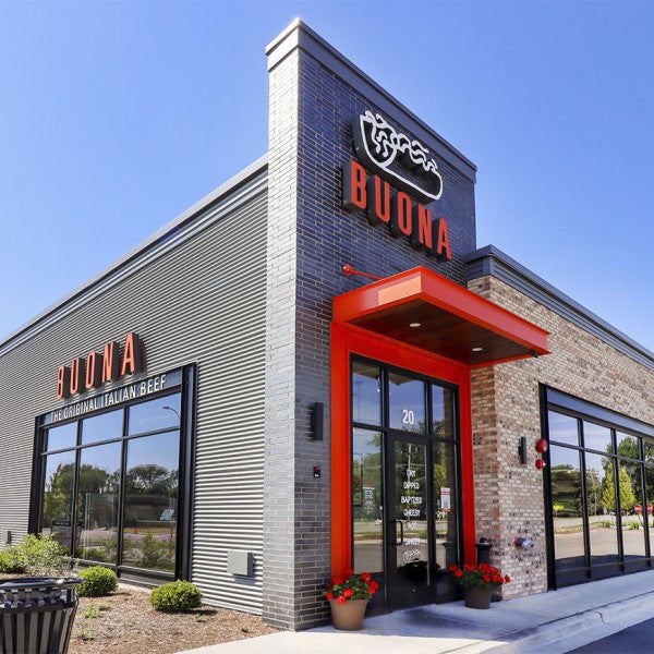Buona Companies Celebrate Grand Opening of Second Dual-Branded Restaurant in Wisconsin, Offering Free Italian Beef Sandwiches for a Year Buona Companies Celebrate Grand Opening of Second Dual-Branded Restaurant in Wisconsin, Offering Free Italian Beef Sandwiches for a Year