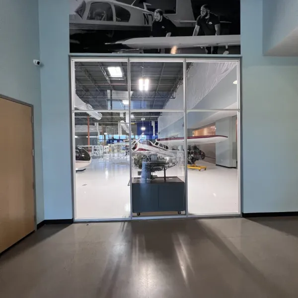 Aviation Institute of Maintenance indoor wall graphics above shop 4025 S 32nd St, Phoenix, AZ 85040, by Midtown Signarama (Phoenix), 602.650.1150, http://www.MidtownSignsAZ.com