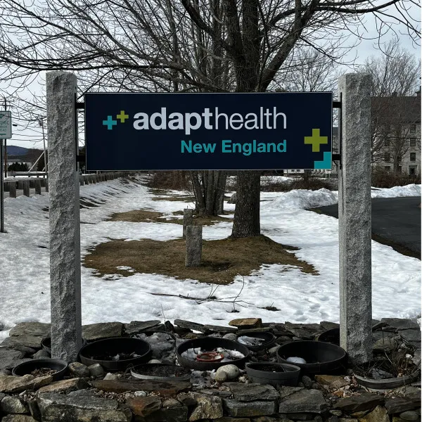 adapt health granite post and panel sign