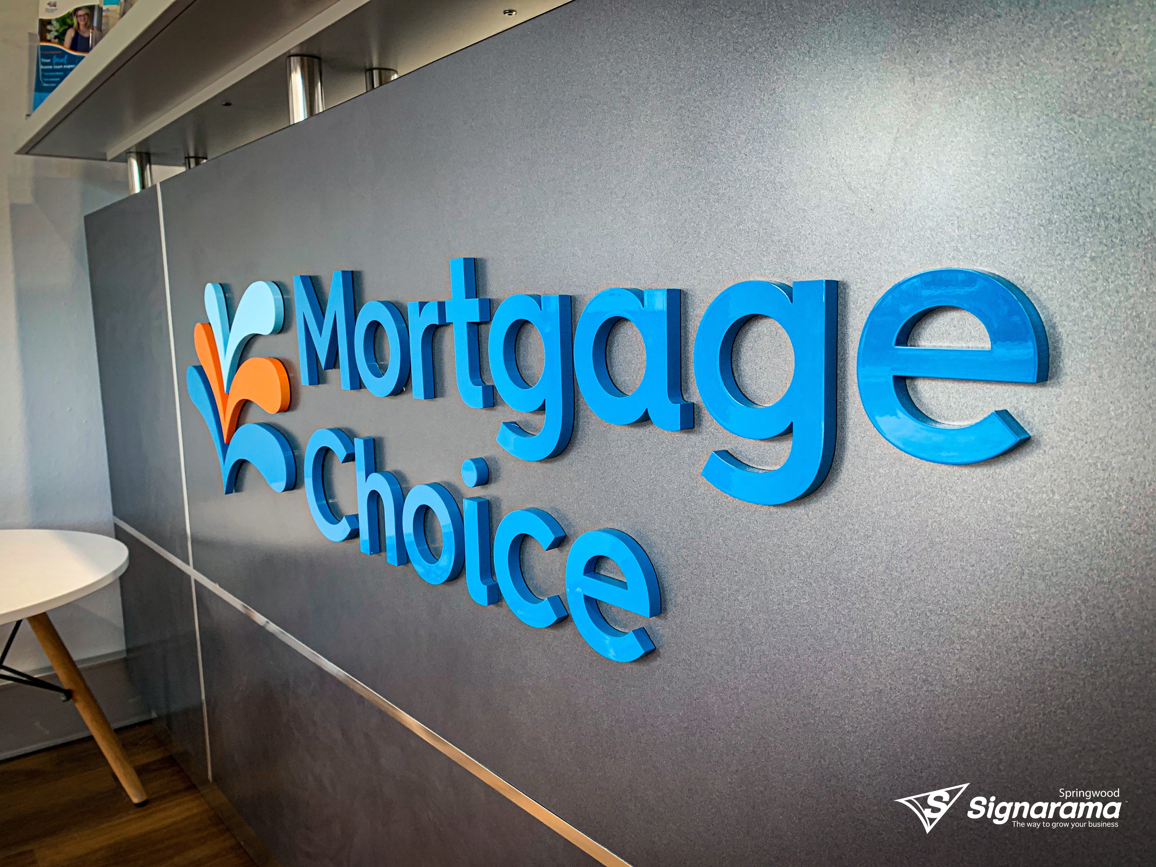 Shopfront Signage - Mortgage Choice