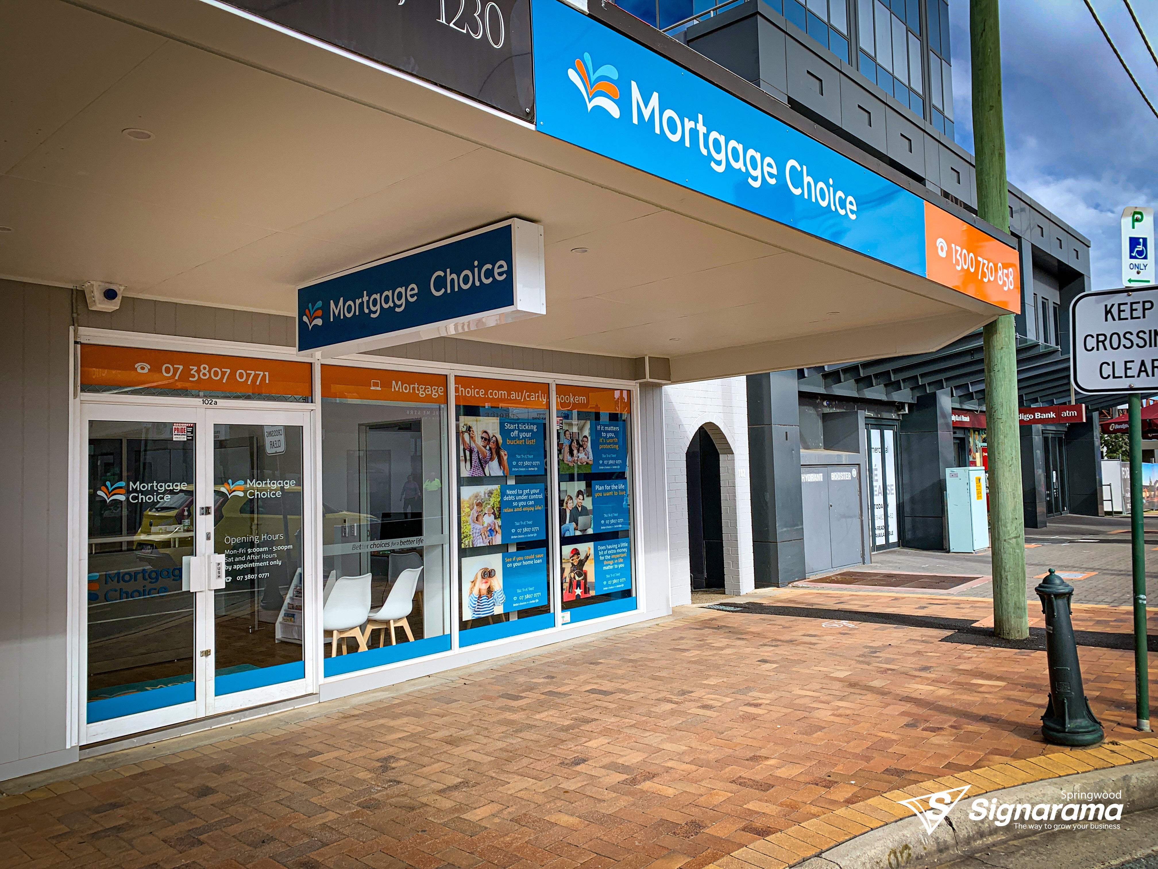 Shopfront Signage - Mortgage Choice