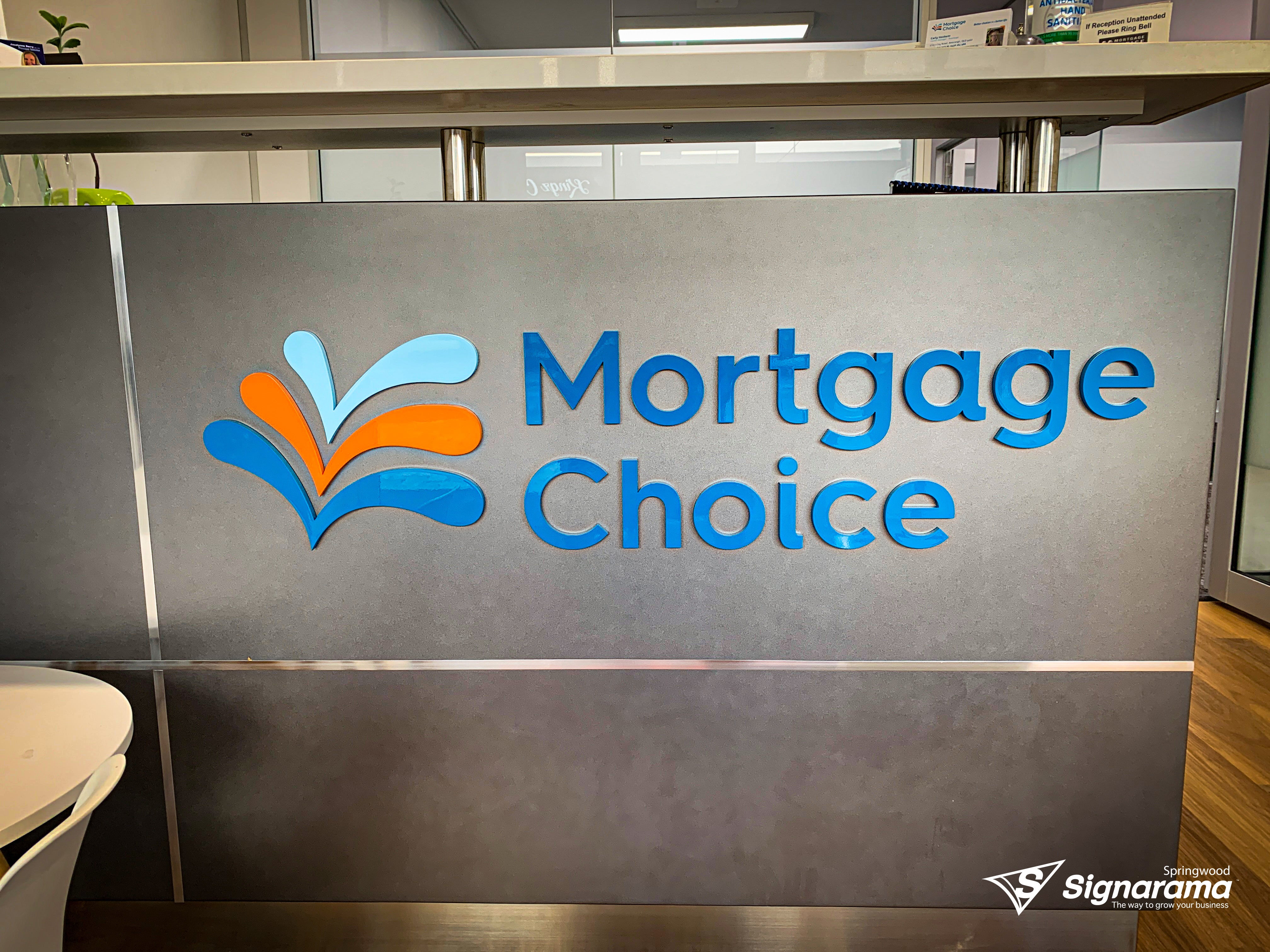 Shopfront Signage - Mortgage Choice