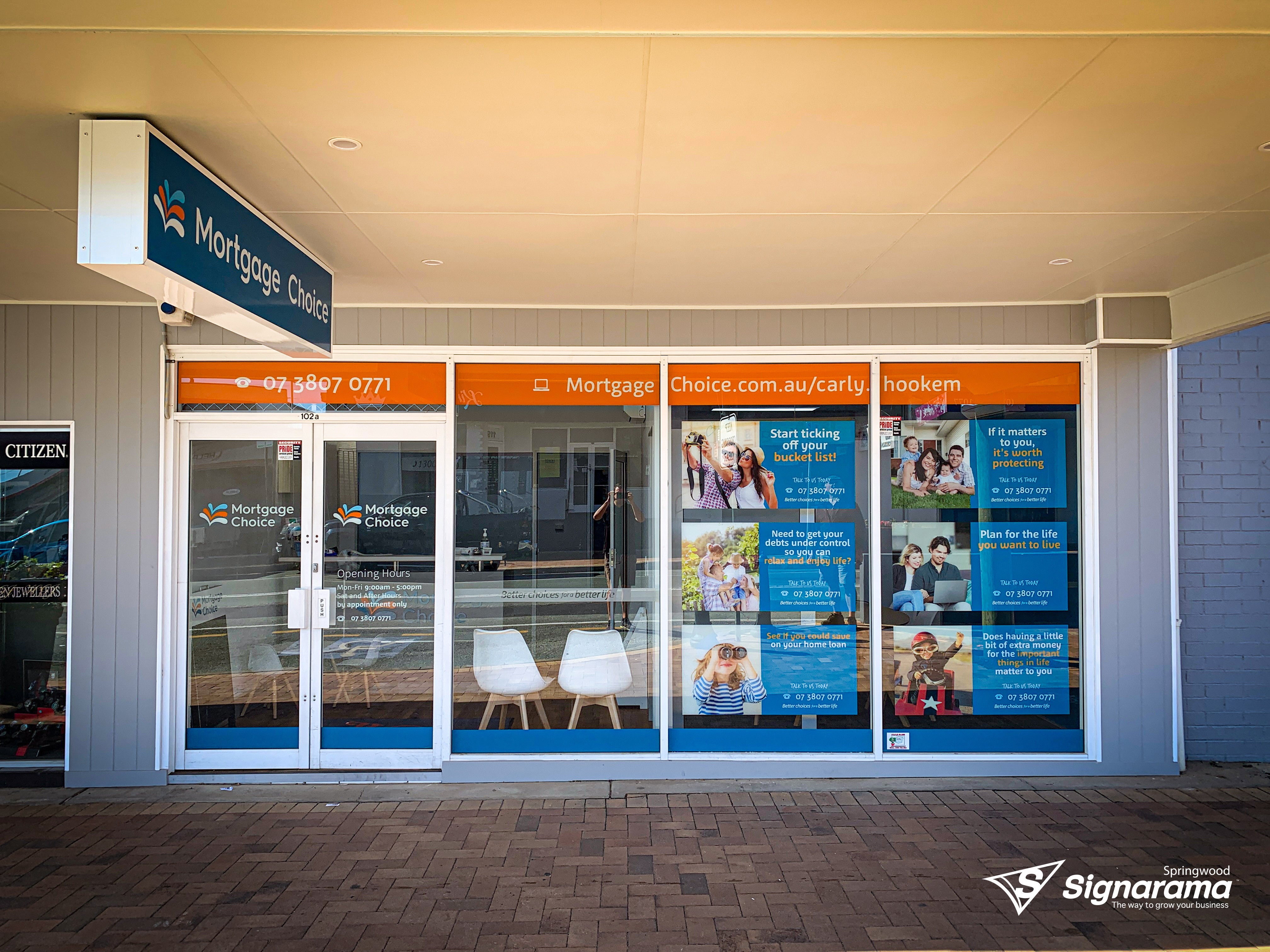 Shopfront Signage - Mortgage Choice