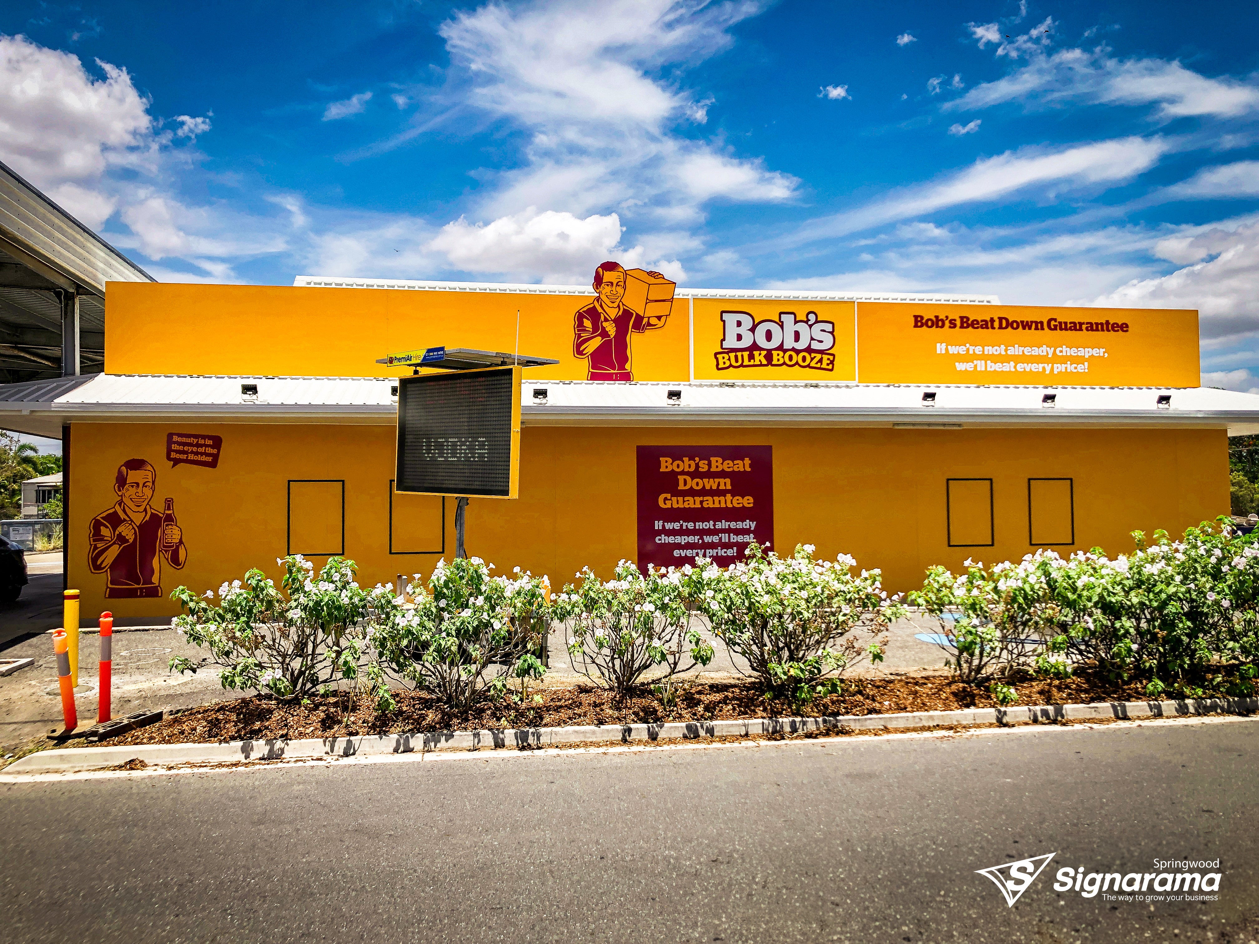 Bob's Bulk Booze Signage