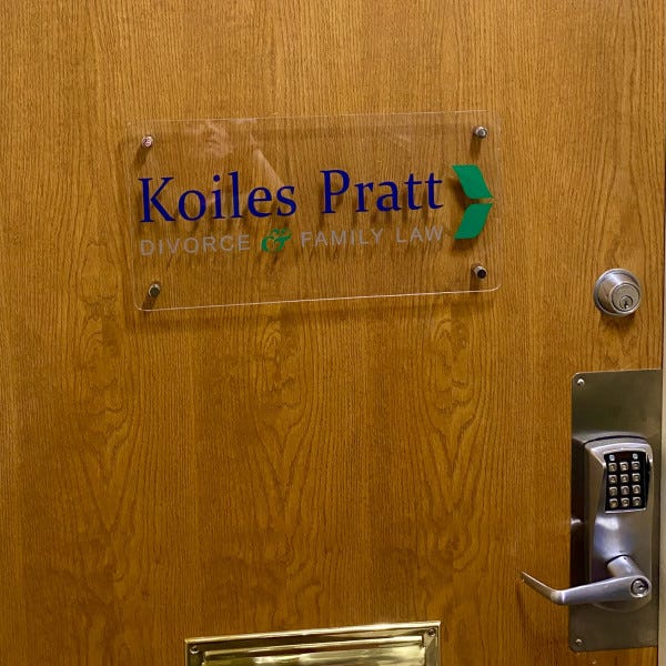 Reception Sign - Koiles Pratt - Salem