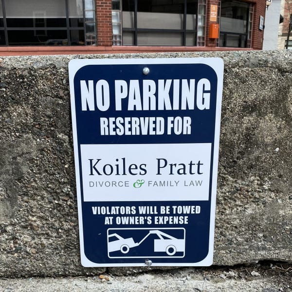 Parking Sign - Koiles Pratt - Salem