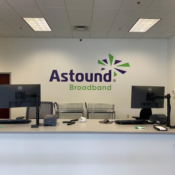 30520 Astound Pittston Wall Logo install photo 