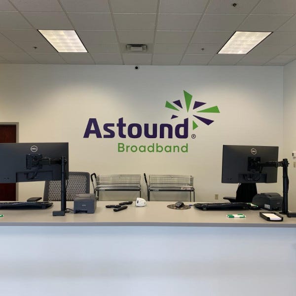 30520 Astound Pittston Wall Logo install photo 