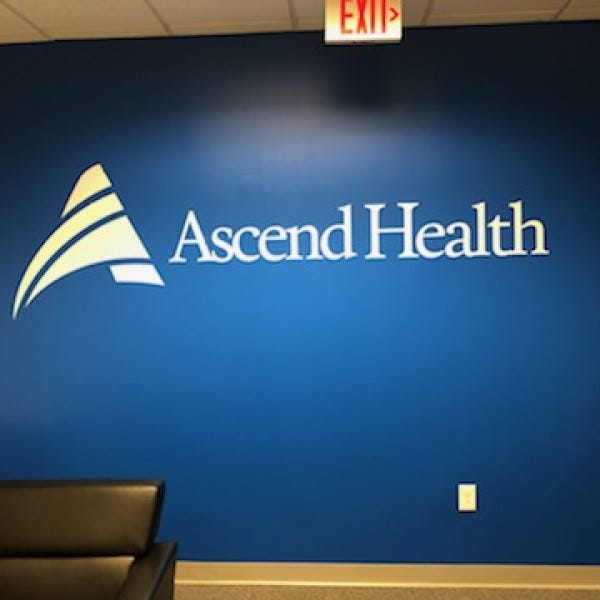 29709 Ascend Health Conference Room Logo install photo 
