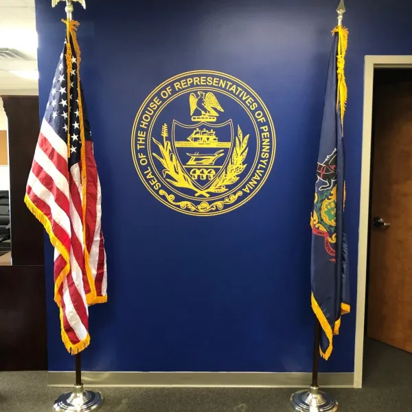 27950 Rep Steve Malagari Wall Decal install photo