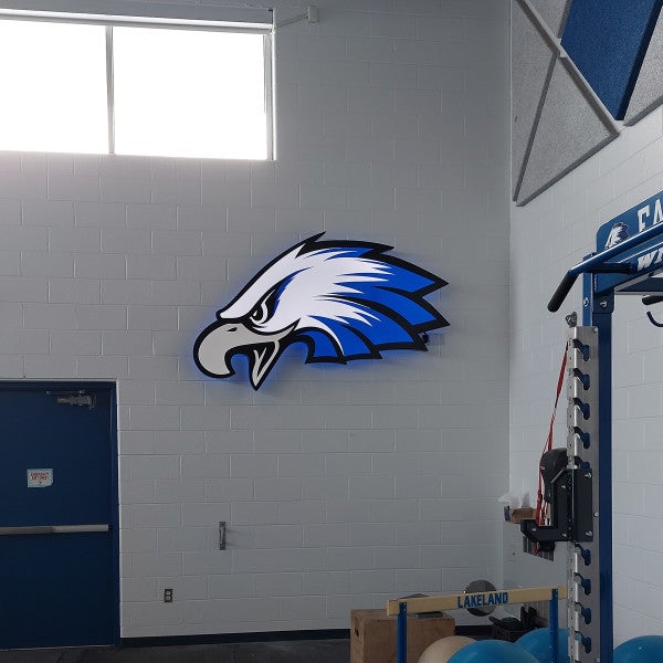 School Special Project Highlight: Lakeland HS Halo Lit Eagle Head