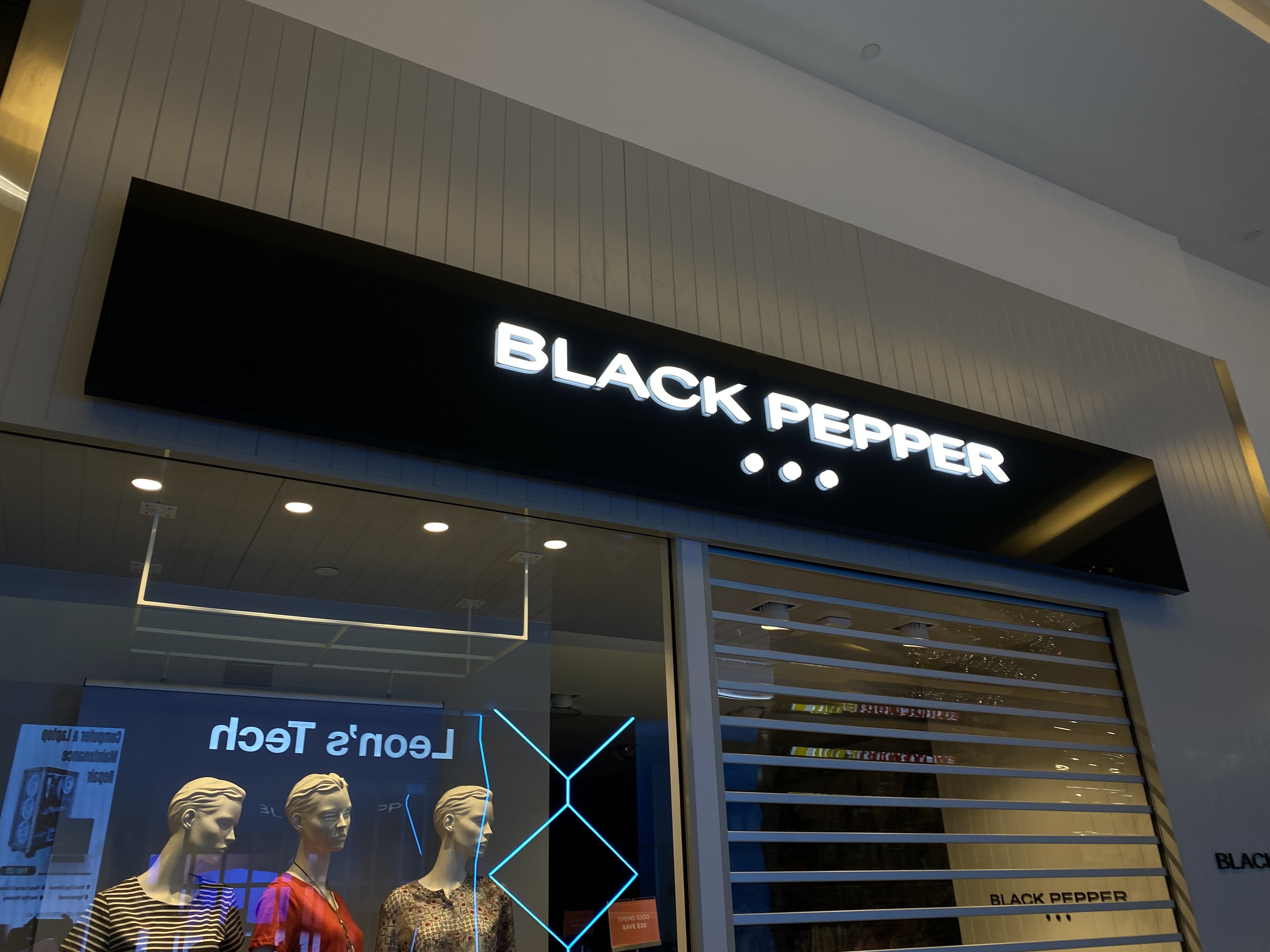 Black Pepper retail shop fitout in Brisbane
