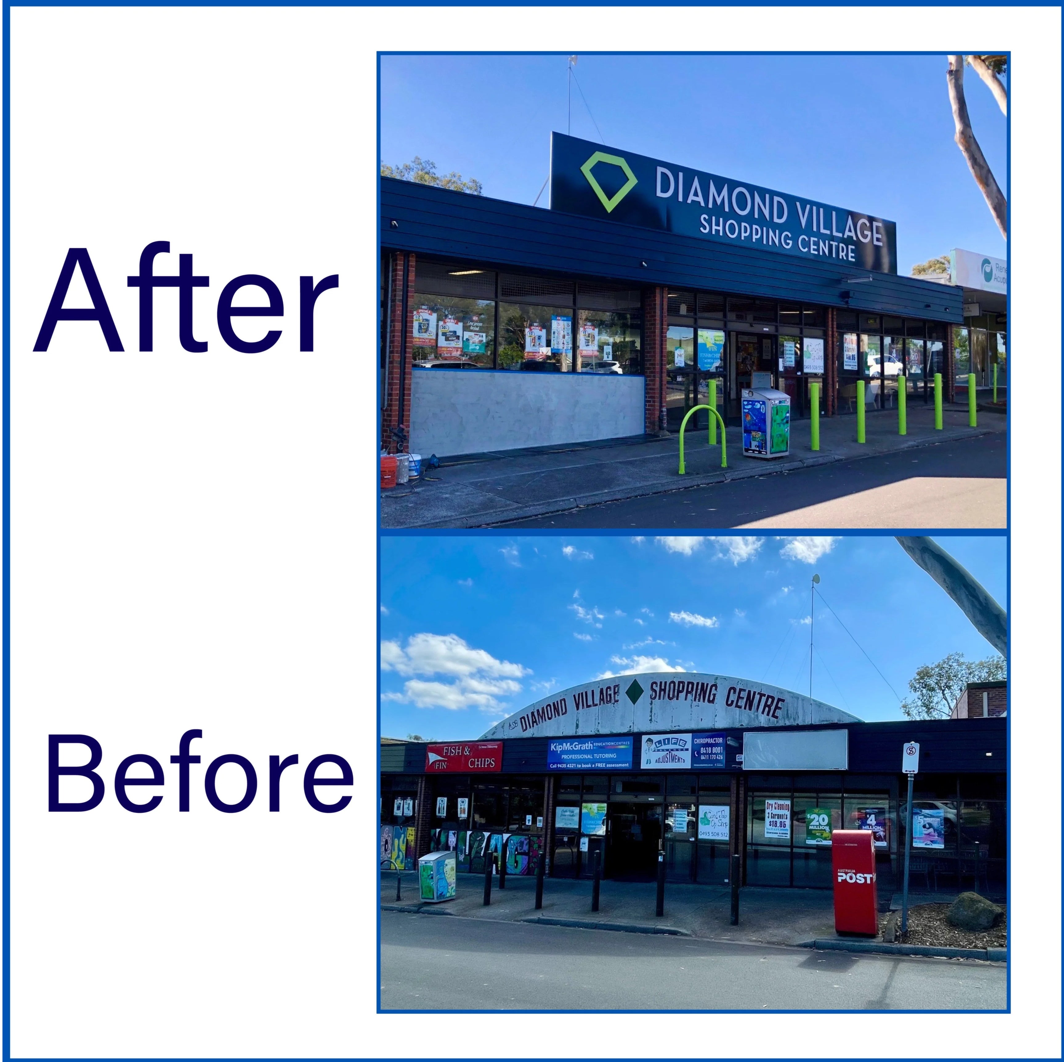 Diamond Village Shopping Centre - Upgrade Signage - Watsonia VIC.