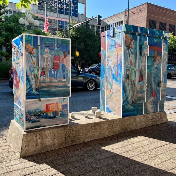 Sunnier Days Bring Beautiful Art to Downtown Bellevue, WA
