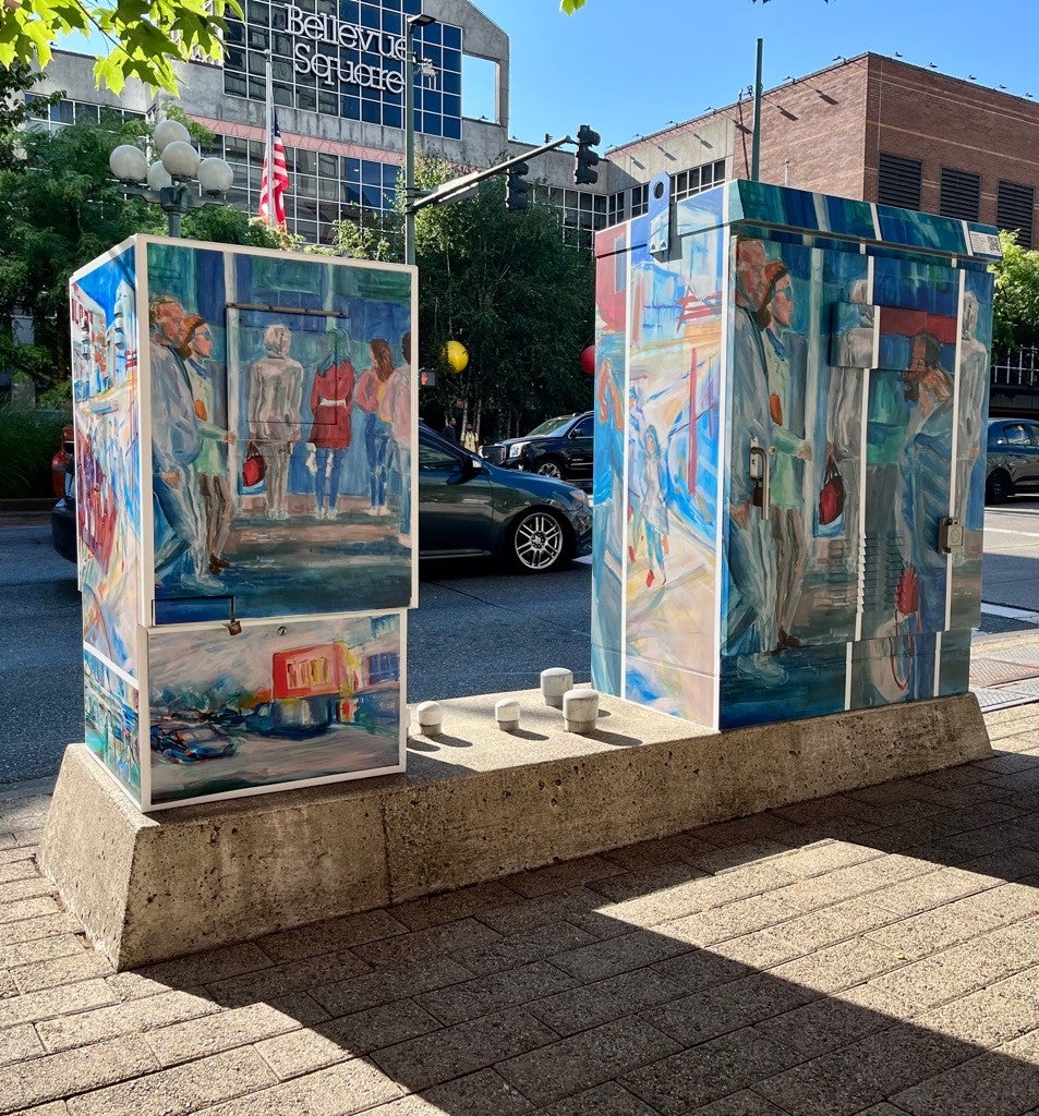Sunnier Days Bring Beautiful Art to Downtown Bellevue, WA