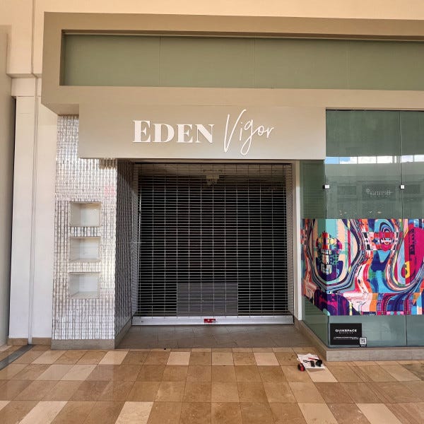 Store Front Sign 3d lettering for Eden Vigor by Midtown Signarama (Phoenix) 602.650.1150, www.MidtownSignsAZ.com