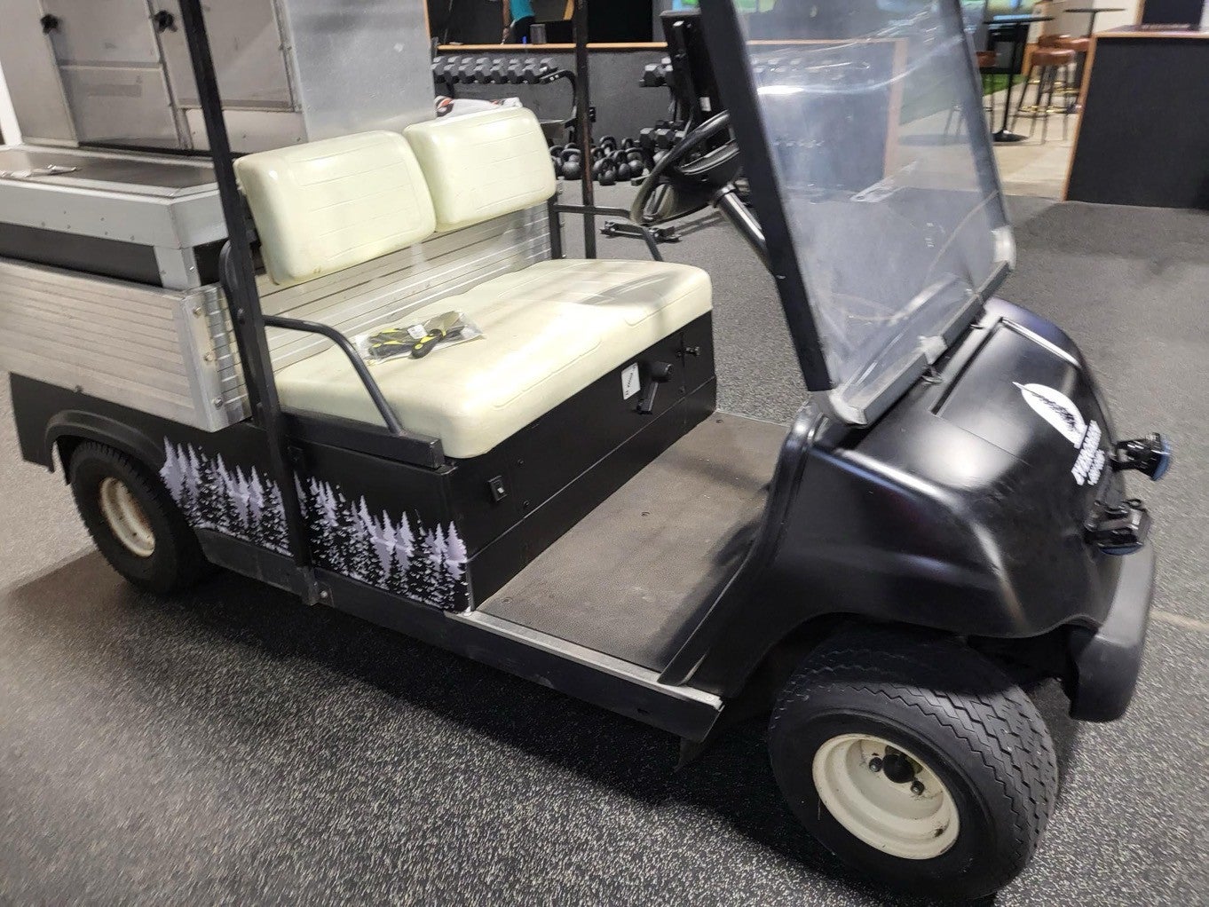 Freshly branded golf carts for the golf season - Evergreen Golf, Redmond WA