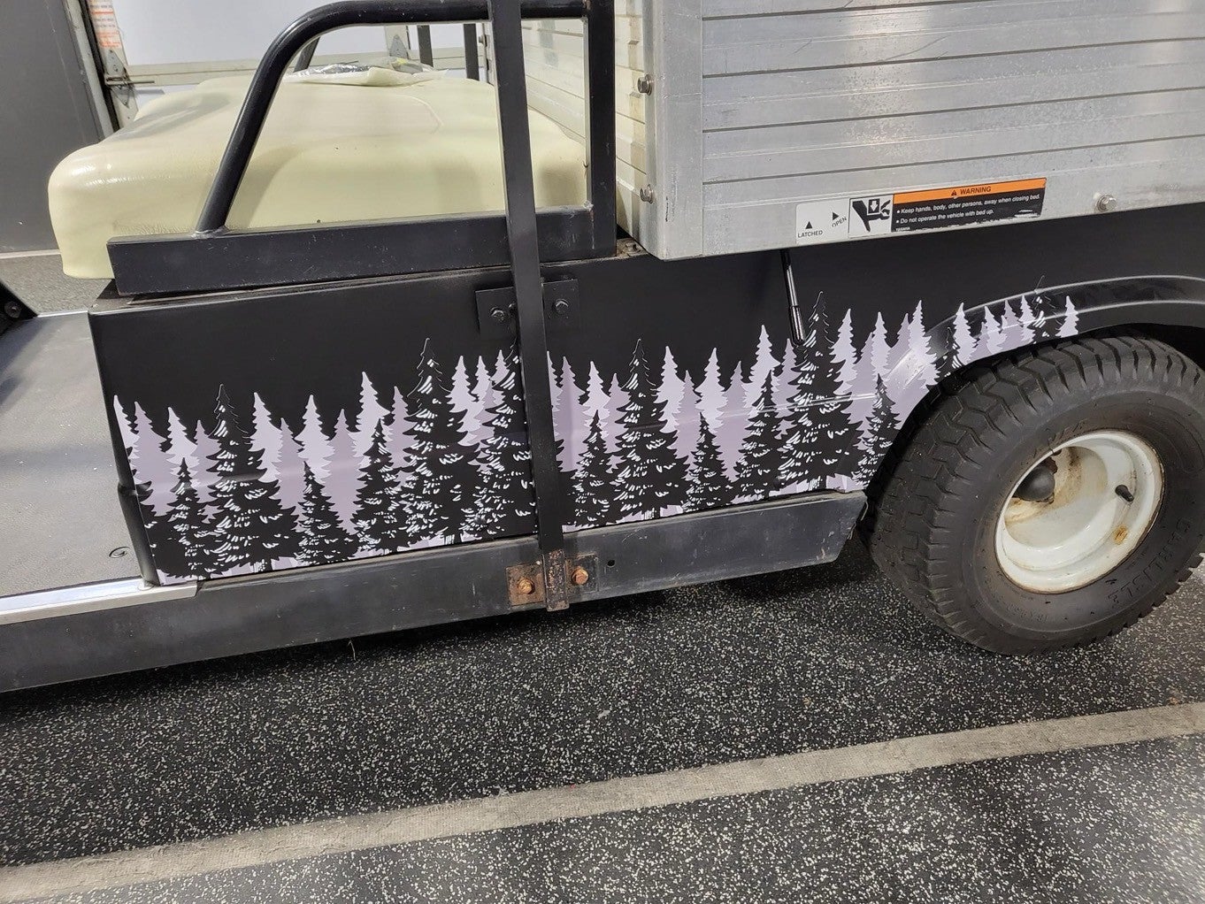 Freshly branded golf carts for the golf season - Evergreen Golf, Redmond WA