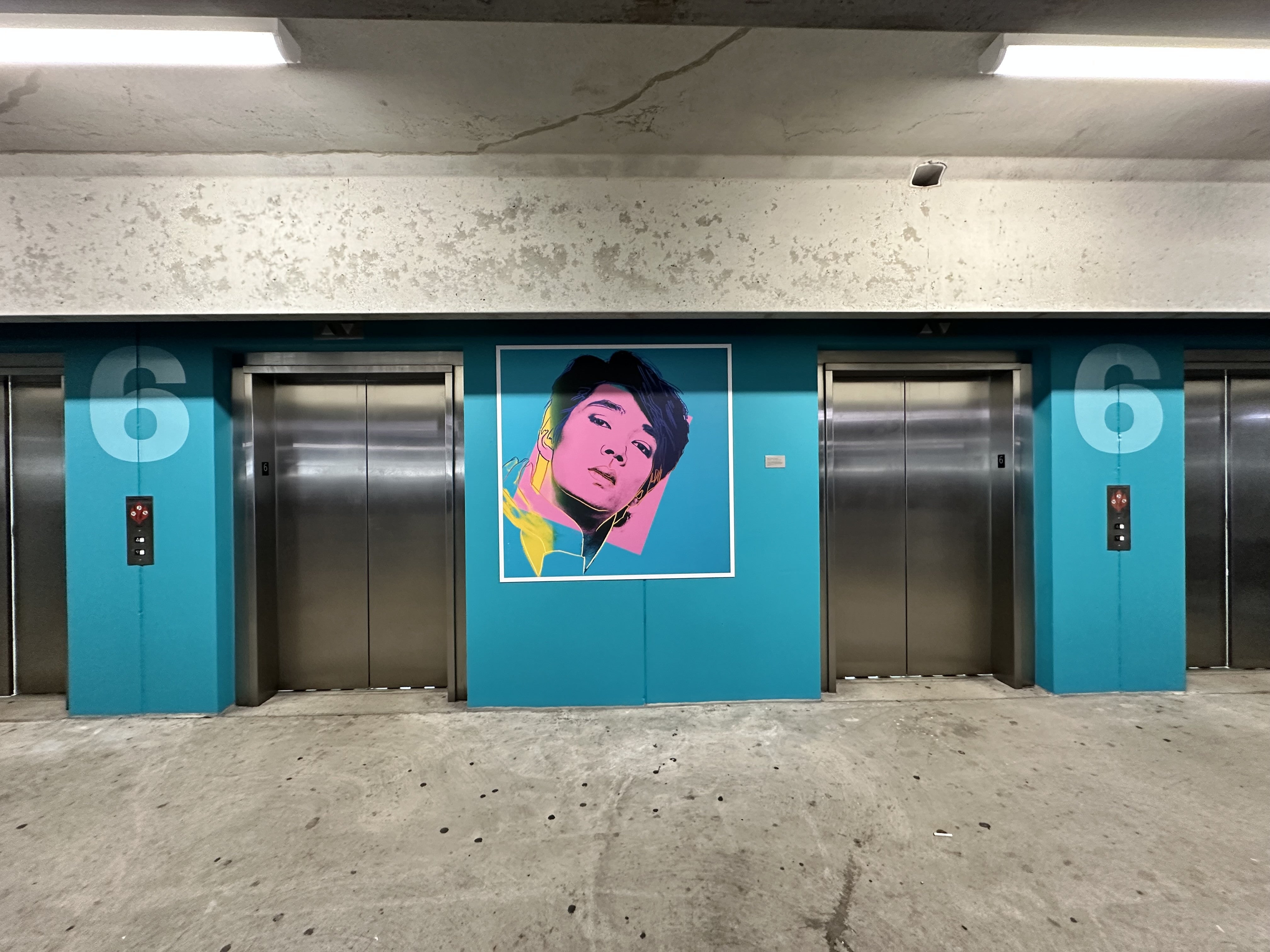 Color for the win! Andy Warhol Garage gets a face lift with a mix of ACM and vinyl graphics. North Side, Pittsburgh, PA