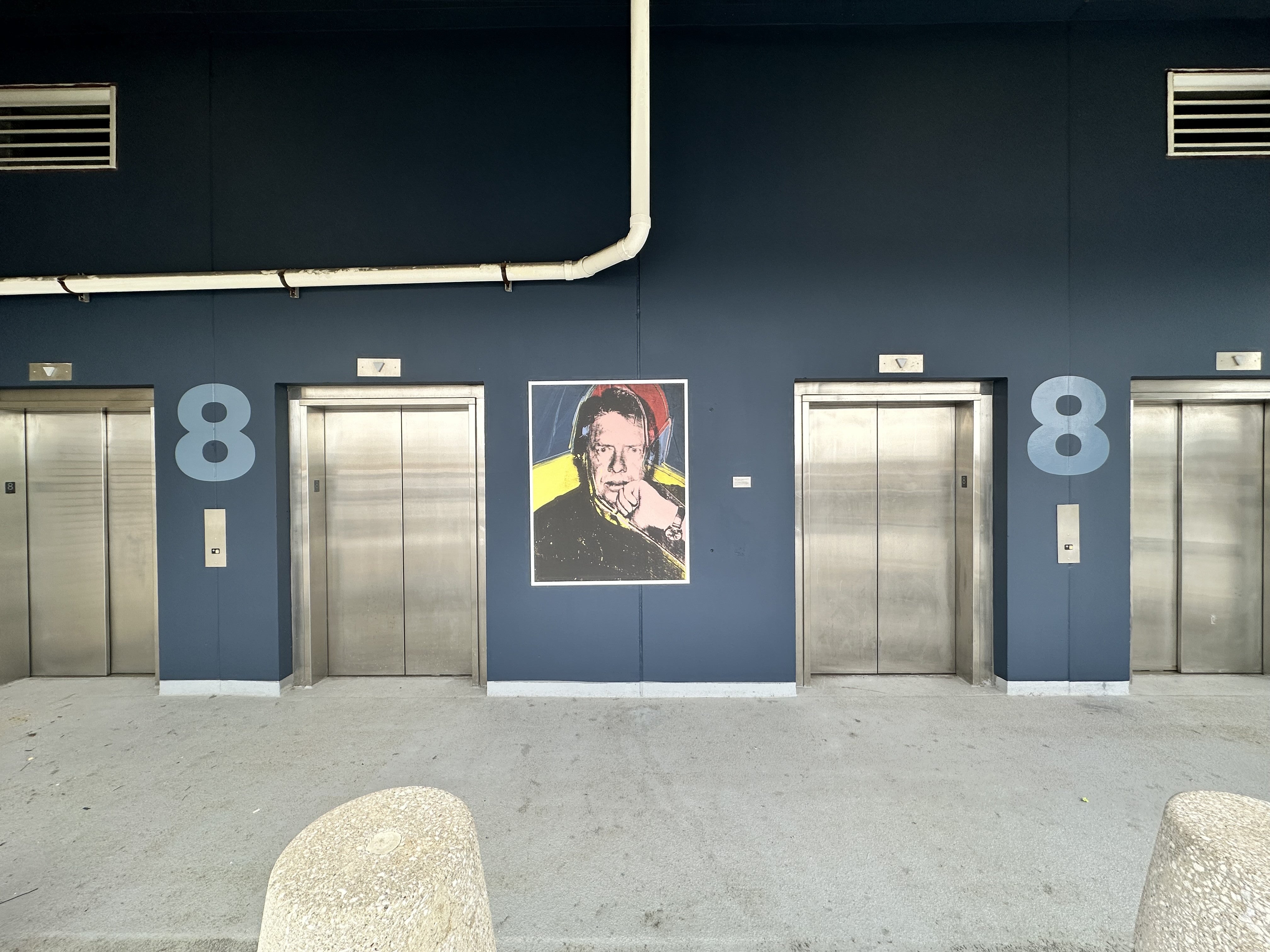 Color for the win! Andy Warhol Garage gets a face lift with a mix of ACM and vinyl graphics. North Side, Pittsburgh, PA
