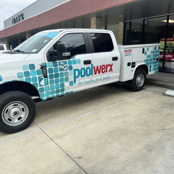 Poolwerx Truck Graphics Conroe TX