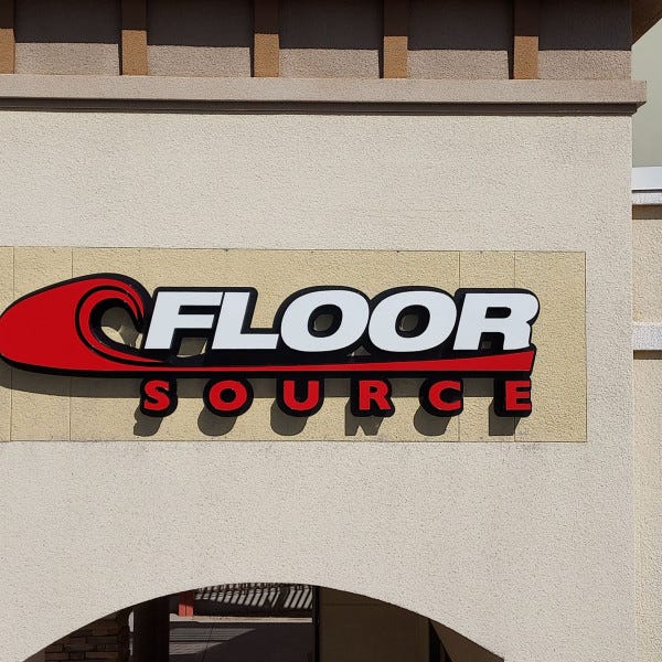 Floor Source Retail Store Front Sign, Channel Letter sign, by Midtown Signarama Phoenix, 602-650-1150, www-MidtownSignsAZ-com