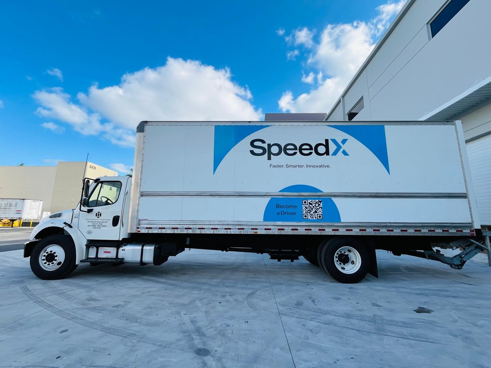 Transport truck partial wrap