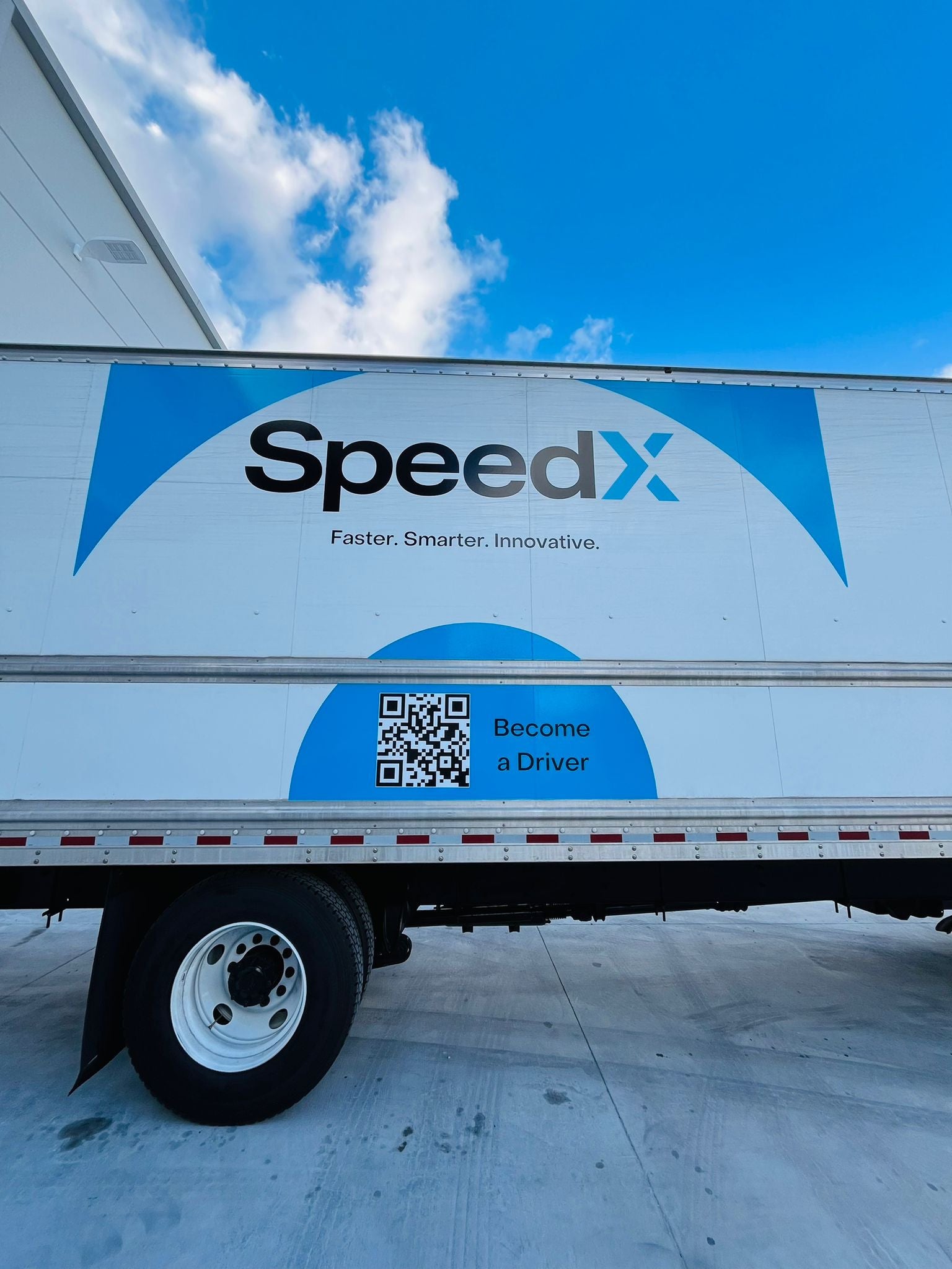 Transport truck partial wrap