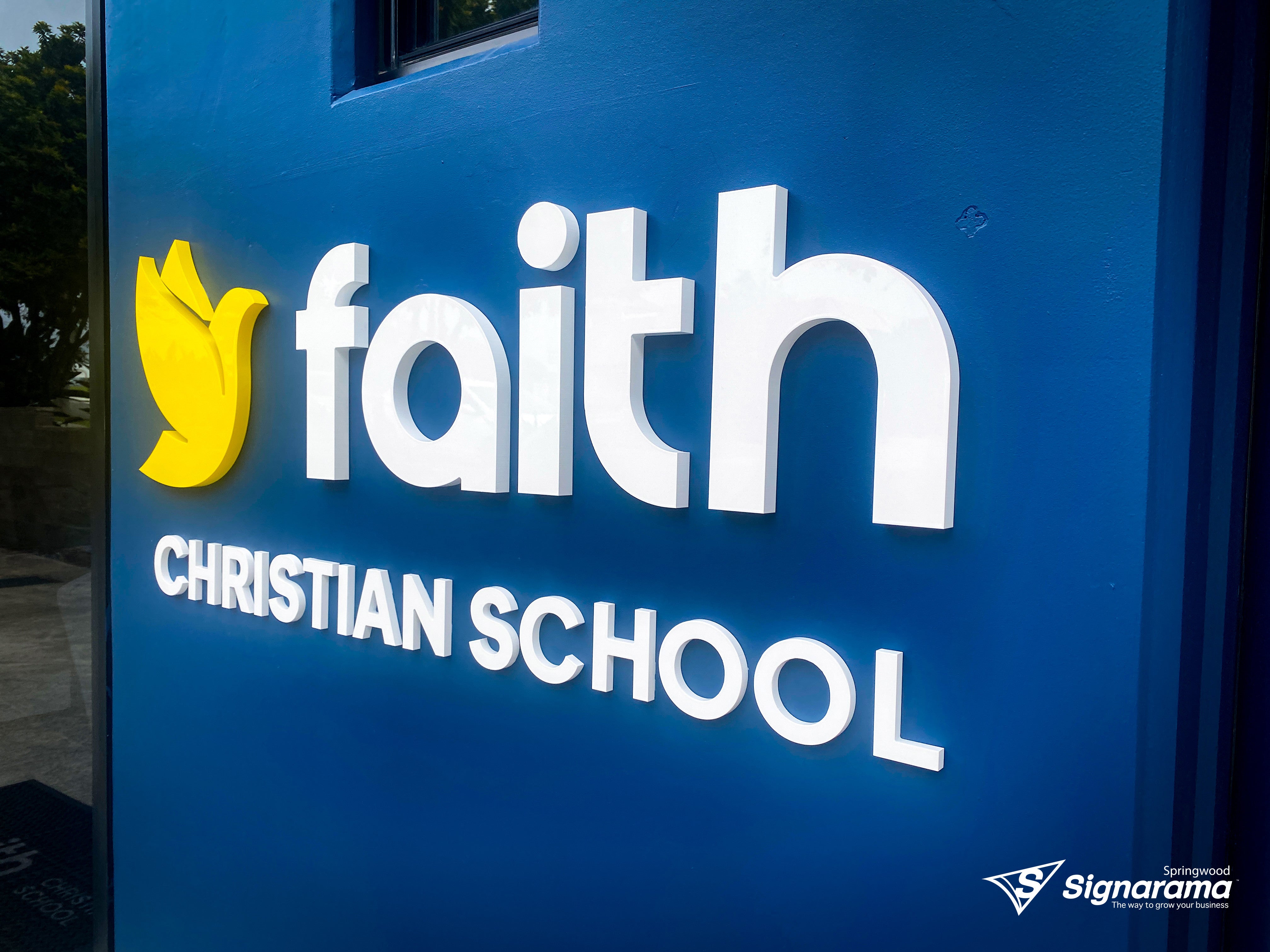 Faith Christian School Signage