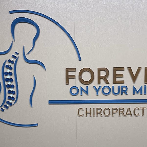 Forever On Your Mind Dimensional Lobby Sign Kingwood TX