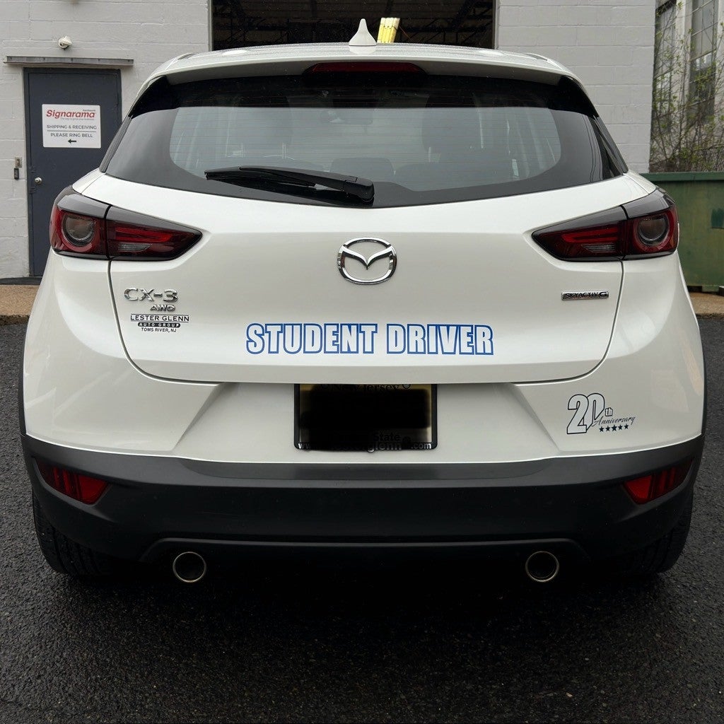 Be a Student Driver Star with Vehicle Lettering