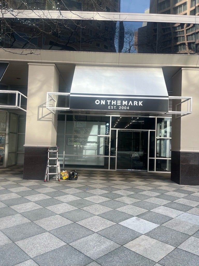 On the Mark Branded Calling Card Storefront - Bellevue, WA