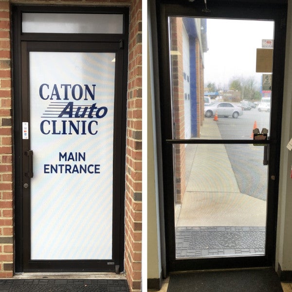 Use your doors and windows to advertise your business!