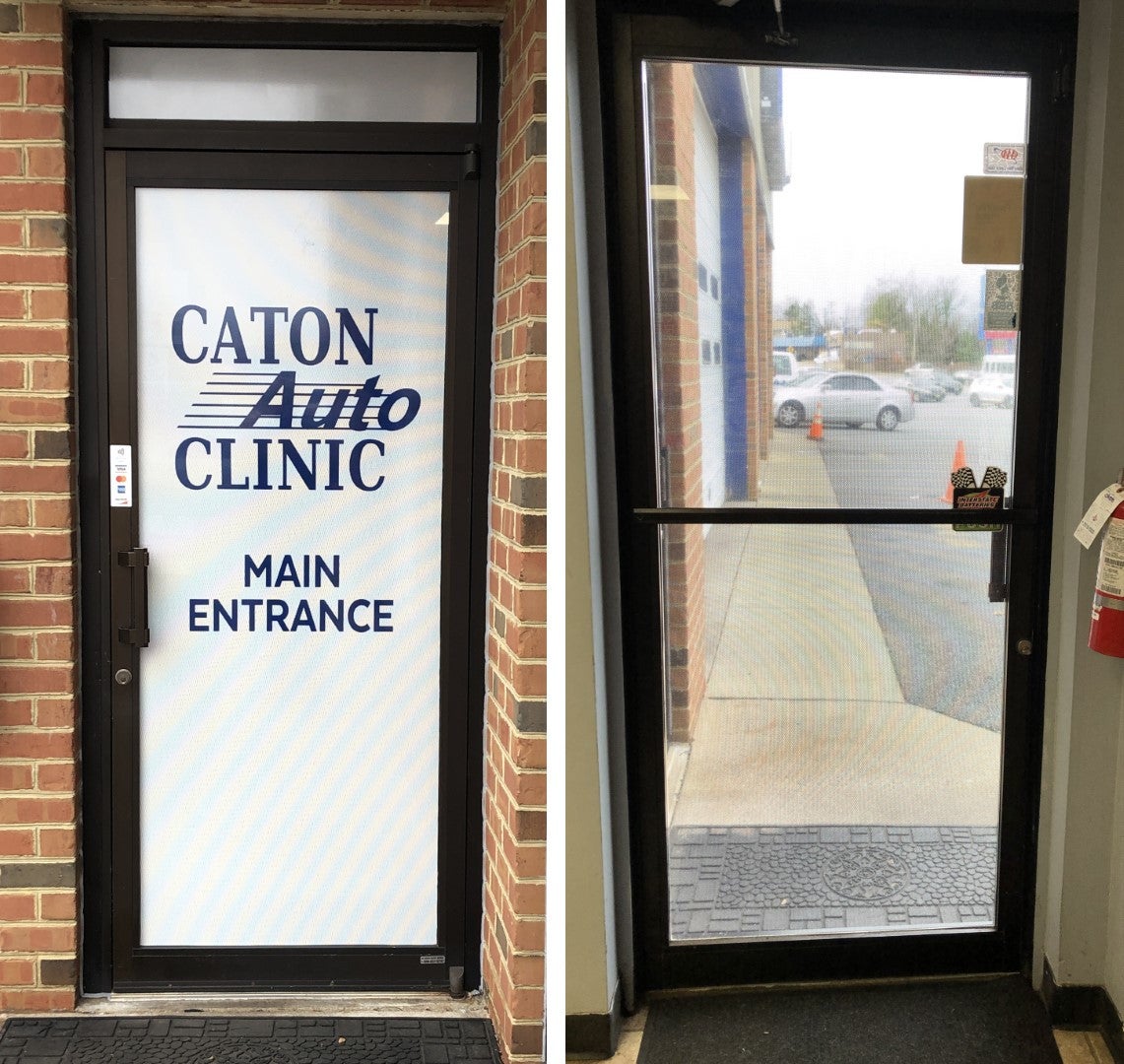 Use your doors and windows to advertise your business!