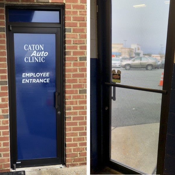 Use your doors and windows to advertise your business!