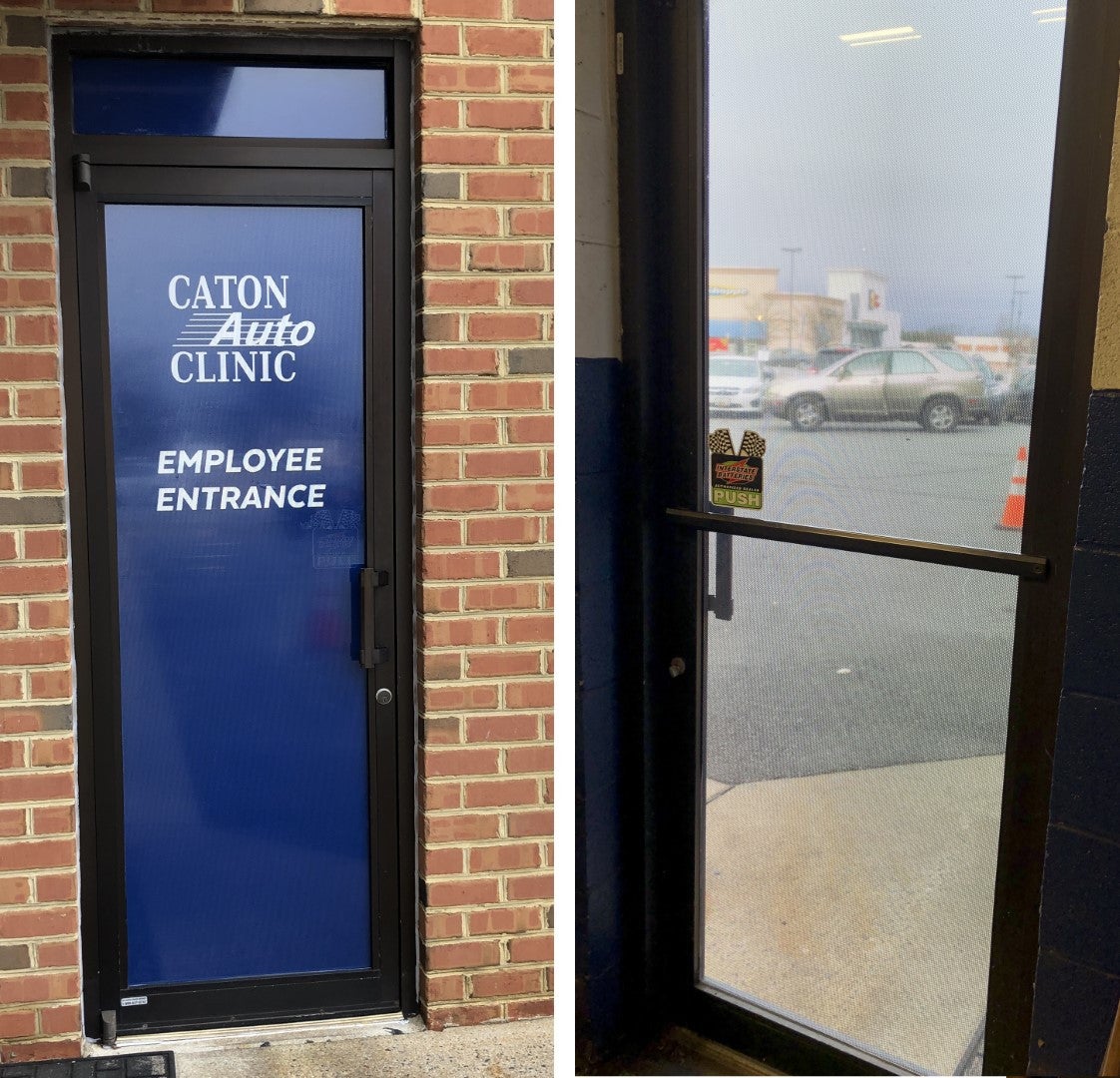 Use your doors and windows to advertise your business!