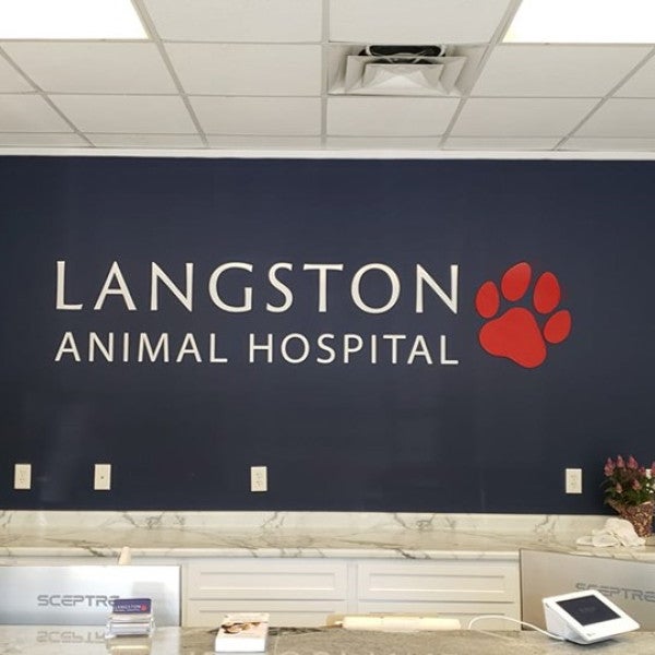 Langston Animal Hospital Dimensional Letters