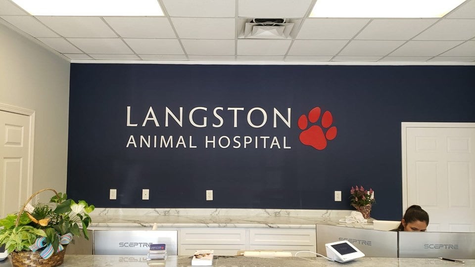 Langston Animal Hospital Dimensional Letters