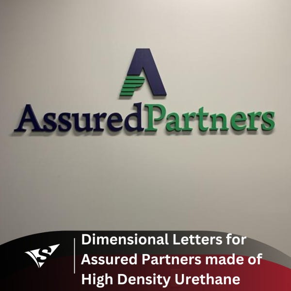 Dimensional letters for assured partners